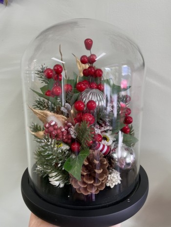 Glass Christmas Dome