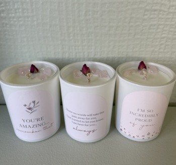 Affirmation candles